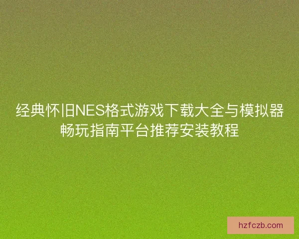 经典怀旧NES格式游戏下载大全与模拟器畅玩指南平台推荐安装教程